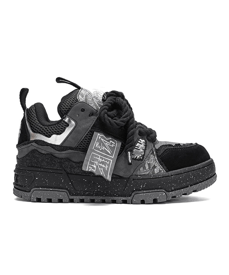 Tapestry Panel Lug Sneakers