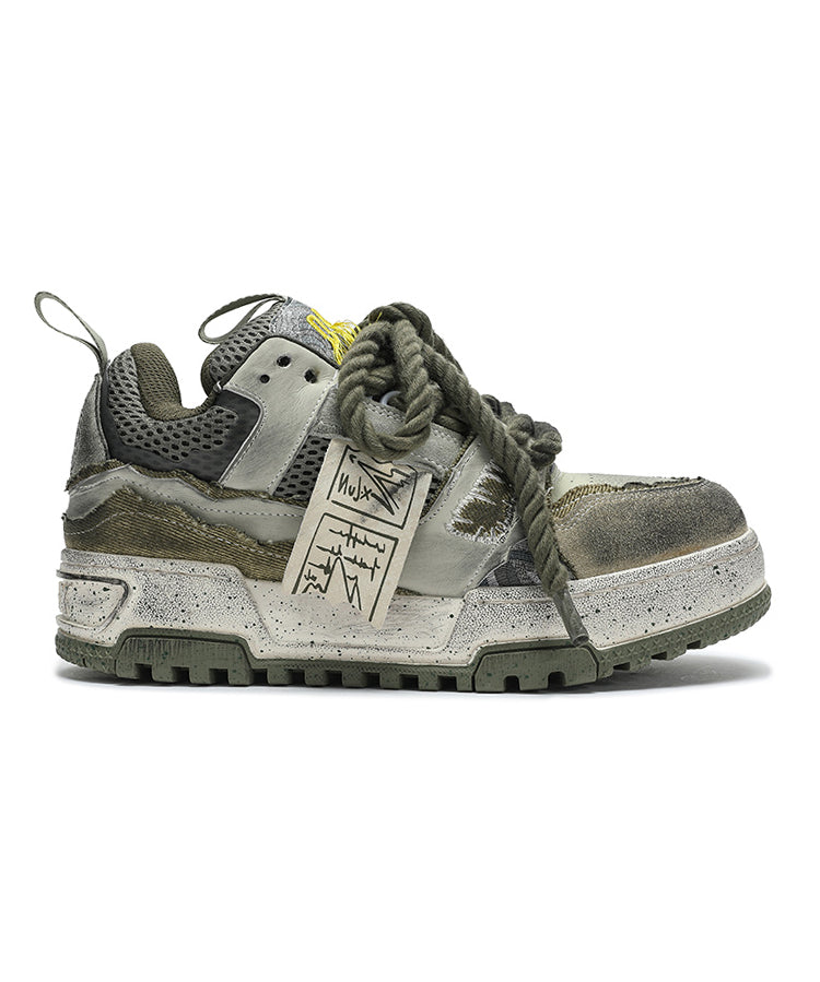 Tapestry Panel Lug Sneakers