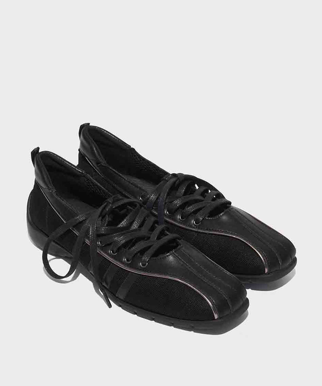 Retro Striped Ballet Sneakers